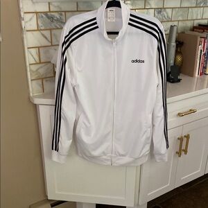 Adidas jacket NEW Sz Large, white